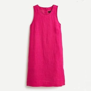 J.Crew Button-Back Shift Dress in Beauchamps Linen, Size Small